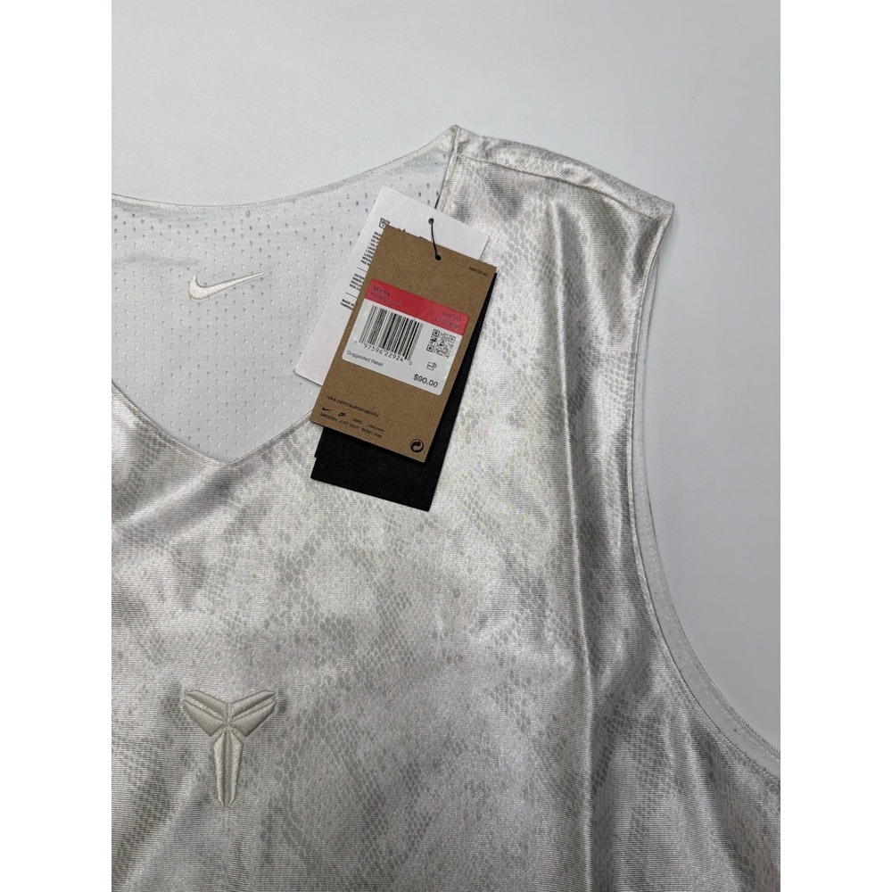 Nike Kobe Mamba Statement Jersey Mens L Tall Silver Snakeskin Basketball - Picture 2 of 10